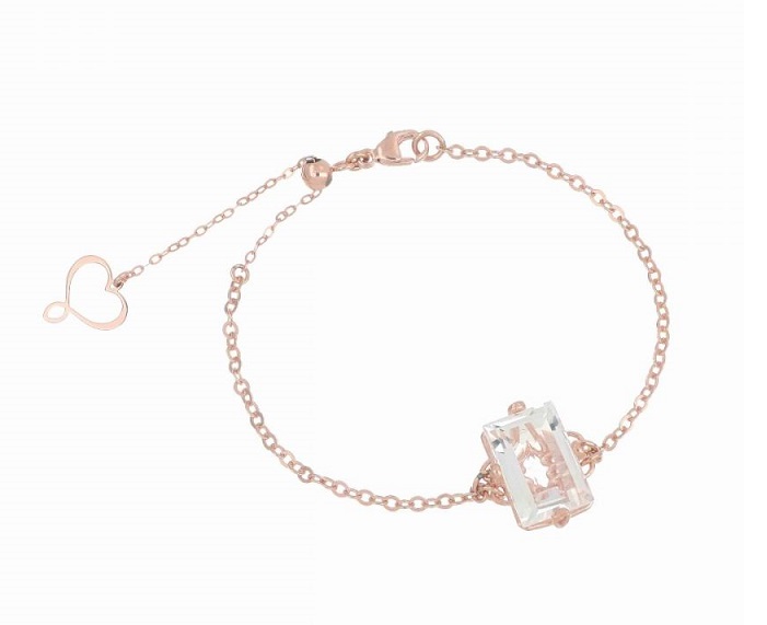 BRACCIALE MAMAN ET SOPHIE FASHION CRISTALLO DI ROCCA IN ARGENTO 925 E CRISTALLO DI ROCCA