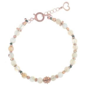 BRACCIALE DA UOMO MAMAN ET SOPHIE TANCREDI IN ARGENTO 925, PIETRA DI LUNA ED EMATITE