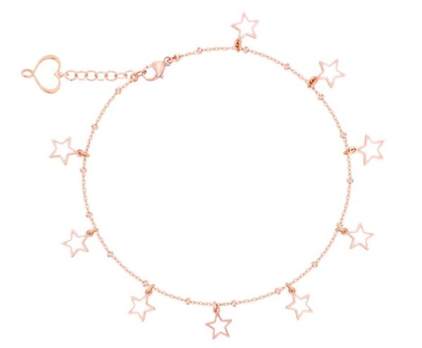 CAVIGLIERA MAMAN ET SOPHIE FASHION STELLA STELLINA CATTEDRALE IN ARGENTO 925 E STELLE SMALTATE DI BIANCO