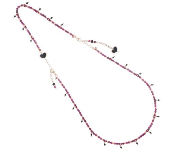 COLLANA COMPO MAMAN ET SOPHIE FASHION RUBINO IN ARGENTO 925, RUBINI E SPINELLO
