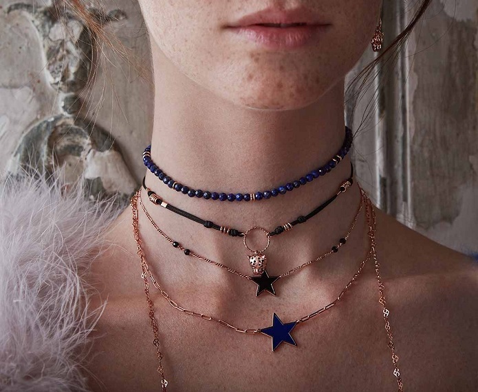 COLLANA MAMAN ET SOPHIE FASHION PIETRE IN ARGENTO 925 E LAPISLAZZULI - immagine 2