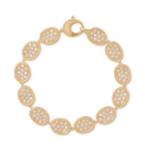 BRACCIALE MARCO BICEGO LUNARIA ALTA IN ORO GIALLO CON PAVE’ DI DIAMANTI (ct. 2,40)