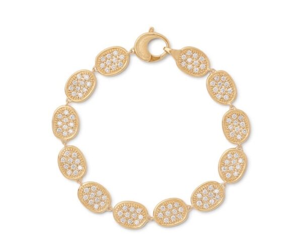 BRACCIALE MARCO BICEGO LUNARIA ALTA IN ORO GIALLO CON PAVE’ DI DIAMANTI (ct. 2,40)