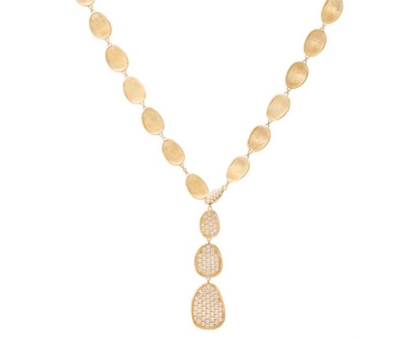 COLLANA MARCO BICEGO LUNARIA ALTA IN ORO GIALLO CON PAVE’ DI DIAMANTI (ct. 2,06)