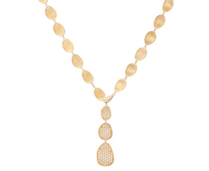 COLLANA MARCO BICEGO LUNARIA ALTA IN ORO GIALLO CON PAVE’ DI DIAMANTI (ct. 2,06)