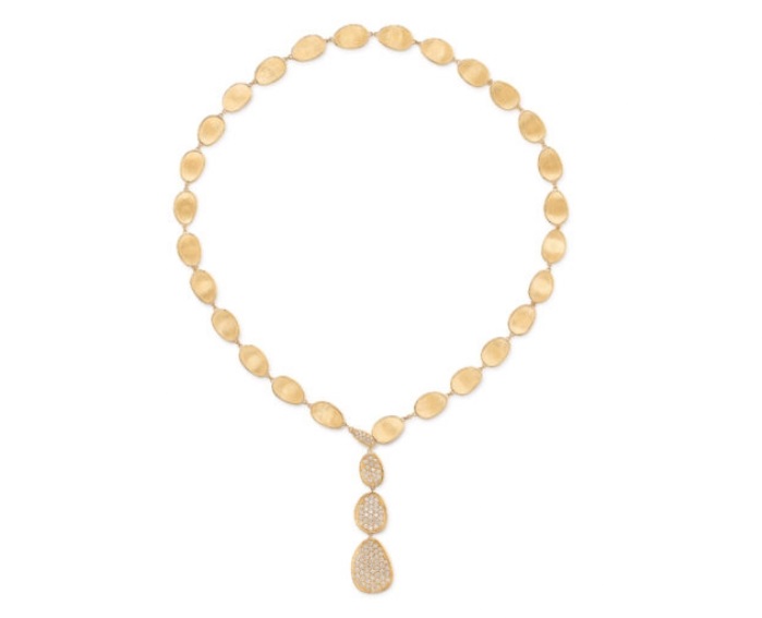 COLLANA MARCO BICEGO LUNARIA ALTA IN ORO GIALLO CON PAVE’ DI DIAMANTI (ct. 2,06) - immagine 2