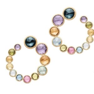 ORECCHINI MARCO BICEGO JAIPUR IN ORO GIALLO CON GEMME MULTICOLORE