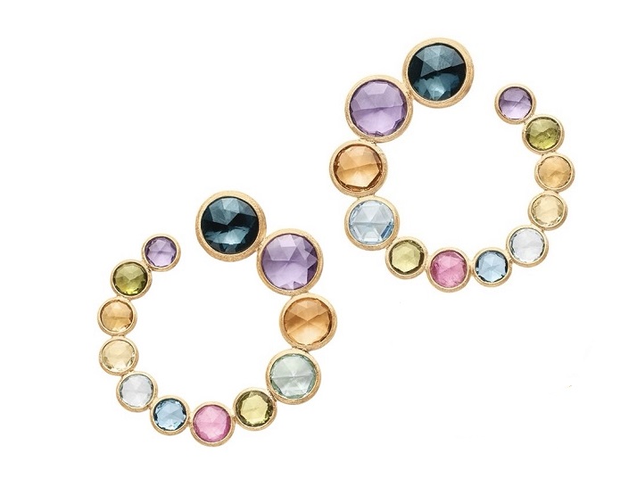 ORECCHINI MARCO BICEGO JAIPUR IN ORO GIALLO CON GEMME MULTICOLORE