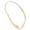 BRACCIALE MARCO BICEGO MARRAKECH AD UN FILO IN ORO GIALLO E BIANCO CON DIAMANTI (ct. 0,19)