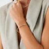 BRACCIALE MARCO BICEGO MARRAKECH AD UN FILO IN ORO GIALLO E BIANCO CON DIAMANTI (ct. 0,19) - immagine 2