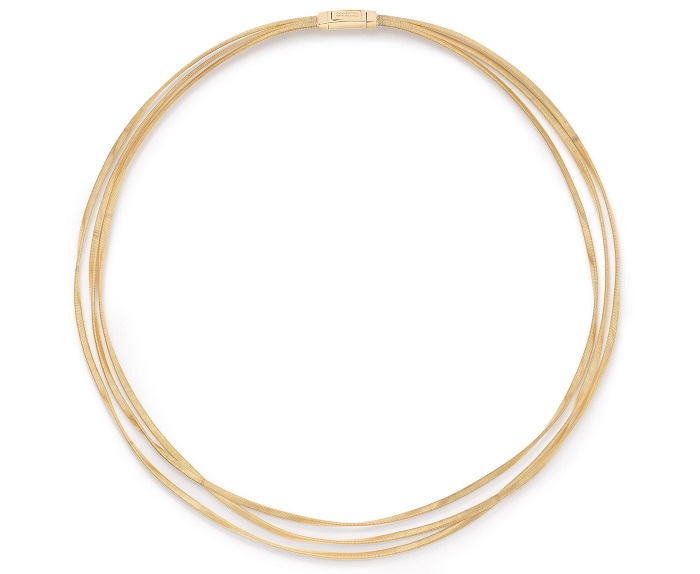 COLLANA MARCO BICEGO MARRAKECH A TRE FILI IN ORO GIALLO