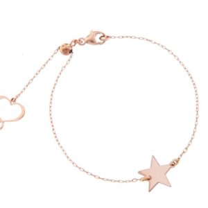 BRACCIALE MAMAN ET SOPHIE FASHION CUORI, STELLE, QUADROFOGLI IN ARGENTO 925 CON STELLA