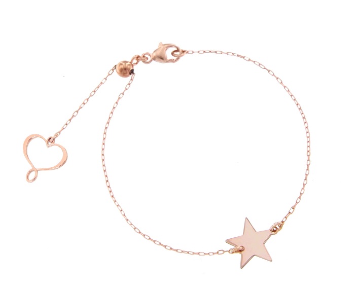 BRACCIALE MAMAN ET SOPHIE FASHION CUORI, STELLE, QUADROFOGLI IN ARGENTO 925 CON STELLA