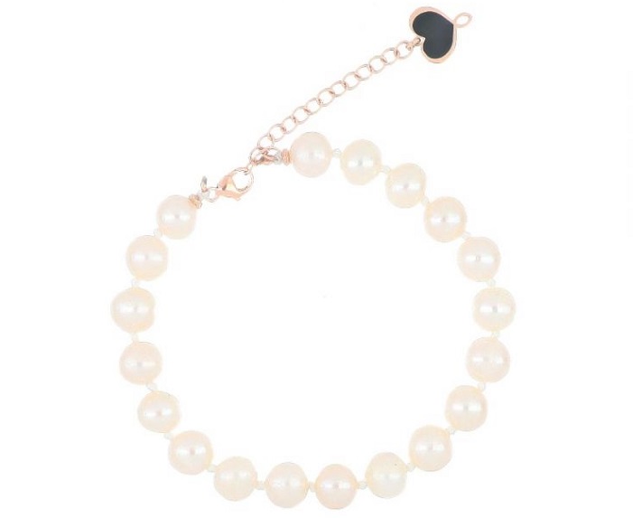 BRACCIALE MAMAN ET SOPHIE FASHION PERLA DI LABUAN IN ARGENTO 925 E PERLE BIANCHE