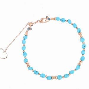 BRACCIALE MAMAN ET SOPHIE FASHION TURCHESE IN ARGENTO 925 E TURCHESE