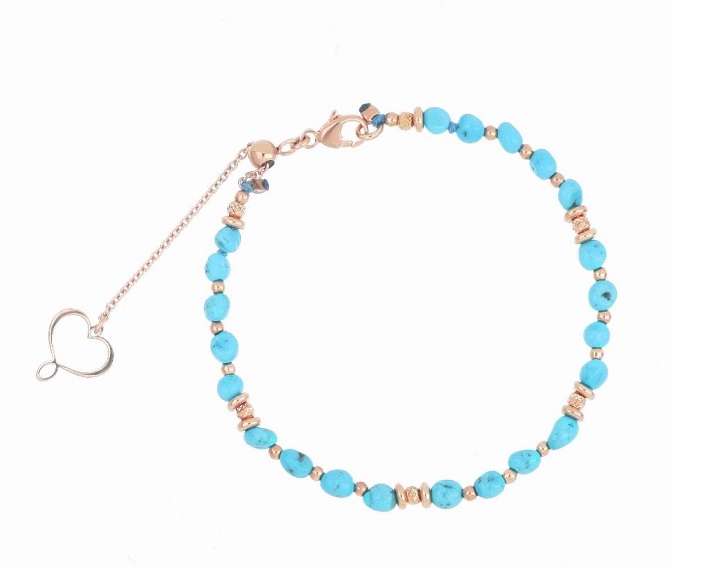 BRACCIALE MAMAN ET SOPHIE FASHION TURCHESE IN ARGENTO 925 E TURCHESE