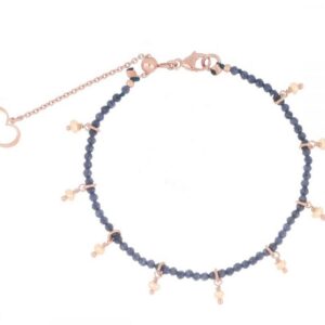 BRACCIALE MAMAN ET SOPHIE FASHION ZAFFIRO E PERLA IN ARGENTO 925, ZAFFIRI E PERLE