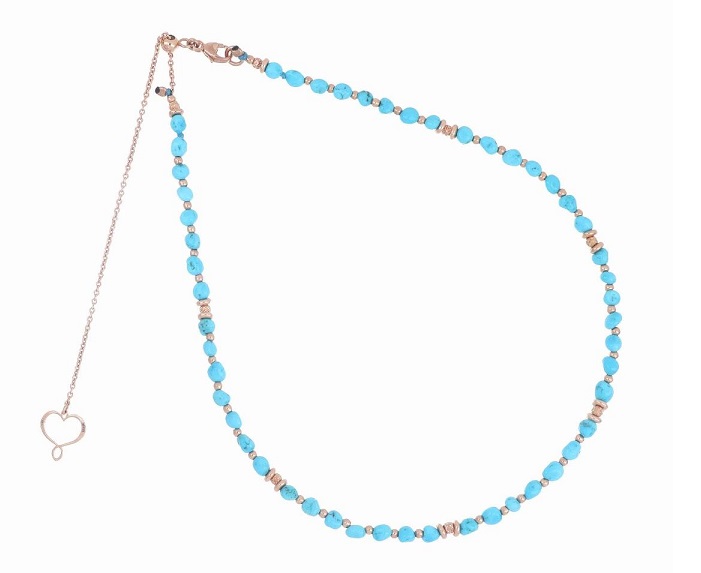 COLLANA MAMAN ET SOPHIE FASHION TURCHESE IN ARGENTO 925 E TURCHESE