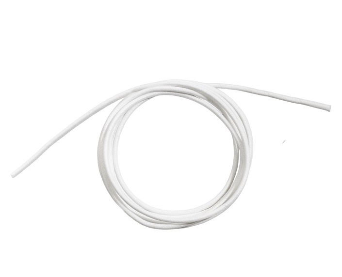 CORDINO RUBINIA FILODAMORE SASSOLINI PER BRACCIALE E COLLANA IN COTONE DI COLORE BIANCO