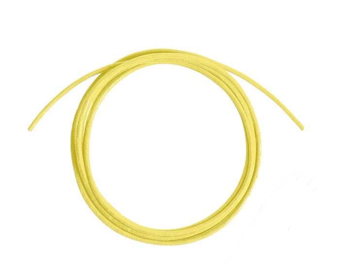 CORDINO RUBINIA FILODAMORE SASSOLINI PER BRACCIALE E COLLANA IN COTONE DI COLORE GIALLO