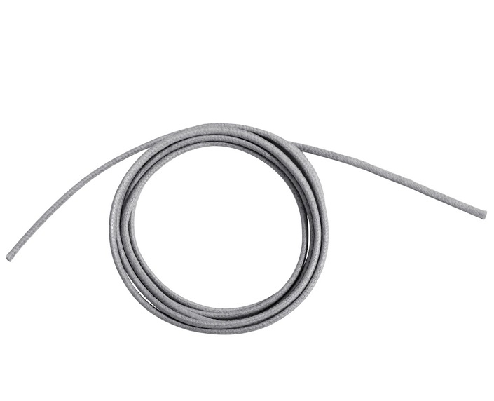 CORDINO RUBINIA FILODAMORE SASSOLINI PER BRACCIALE E COLLANA IN COTONE DI COLORE GRIGIO