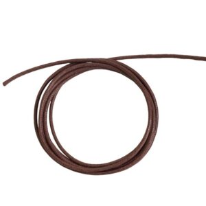 CORDINO RUBINIA FILODAMORE SASSOLINI PER BRACCIALE E COLLANA IN COTONE DI COLORE MARRONE