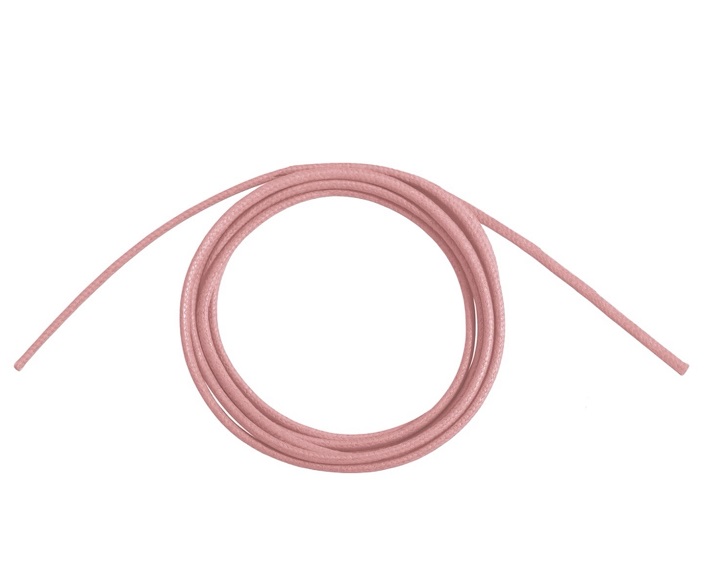 CORDINO RUBINIA FILODAMORE SASSOLINI PER BRACCIALE E COLLANA IN COTONE DI COLORE ROSA