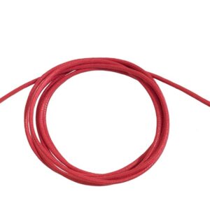 CORDINO RUBINIA FILODAMORE SASSOLINI PER BRACCIALE E COLLANA IN COTONE DI COLORE ROSSO