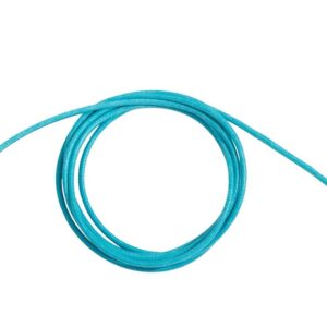 CORDINO RUBINIA FILODAMORE SASSOLINI PER BRACCIALE E COLLANA IN COTONE DI COLORE TURCHESE