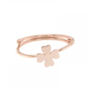 ANELLO MAMAN ET SOPHIE FASHION CUORI, STELLE, QUADROFOGLI IN ARGENTO 925 CON QUADRIFOGLIO