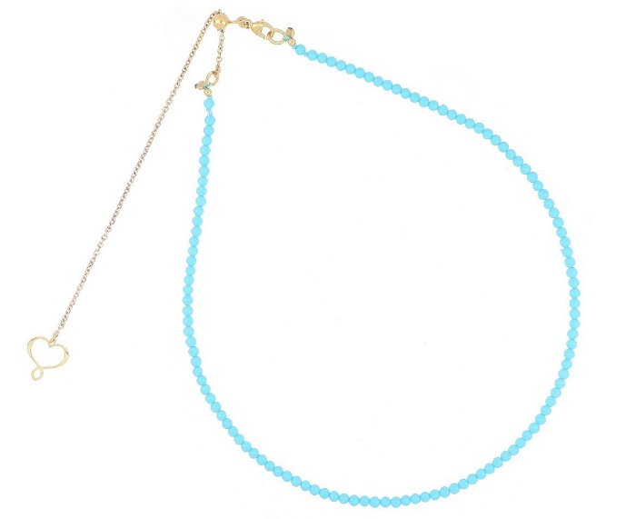 COLLANA MAMAN ET SOPHIE FASHION M&S IN ARGENTO 925 E PASTA DI TURCHESE