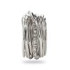 ANELLO RUBINIA FILODELLAVITA CLASSIC COLLECTION 13 FILI IN ARGENTO 925 E DIAMANTI BIANCHI (ct. 0,21) - immagine 2