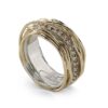 ANELLO RUBINIA FILODELLAVITA CLASSIC COLLECTION 13 FILI IN ORO ROSA 9KT ARGENTO 925 E DIAMANTI BROWN (ct. 0,21)