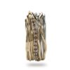 ANELLO RUBINIA FILODELLAVITA CLASSIC COLLECTION 13 FILI IN ORO ROSA 9KT ARGENTO 925 E DIAMANTI BROWN (ct. 0,21) - immagine 2