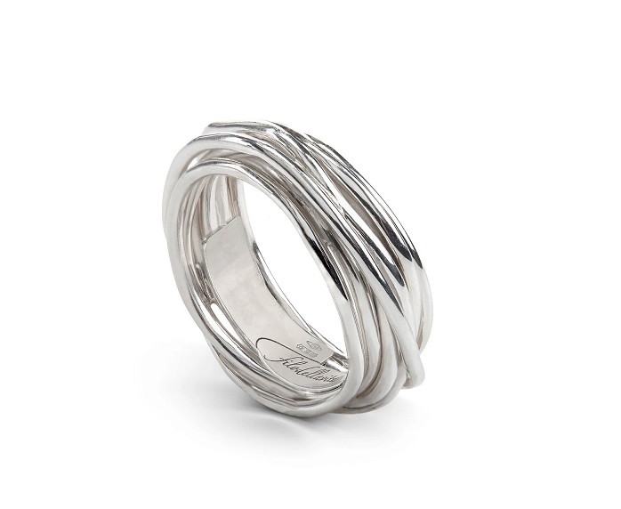 ANELLO RUBINIA FILODELLAVITA CLASSIC COLLECTION 7 FILI IN ARGENTO 925