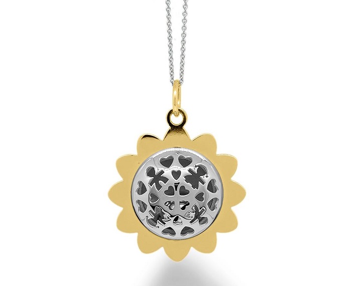 SUONAMORE LE BEBE’ I FIORI IN ARGENTO CON PETALI PLACCATI ORO GIALLO - immagine 2