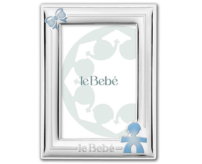 CORNICE LE BEBE’ PRIME GIOIE SAGOMA BIMBO E FIOCCO 9 x 13
