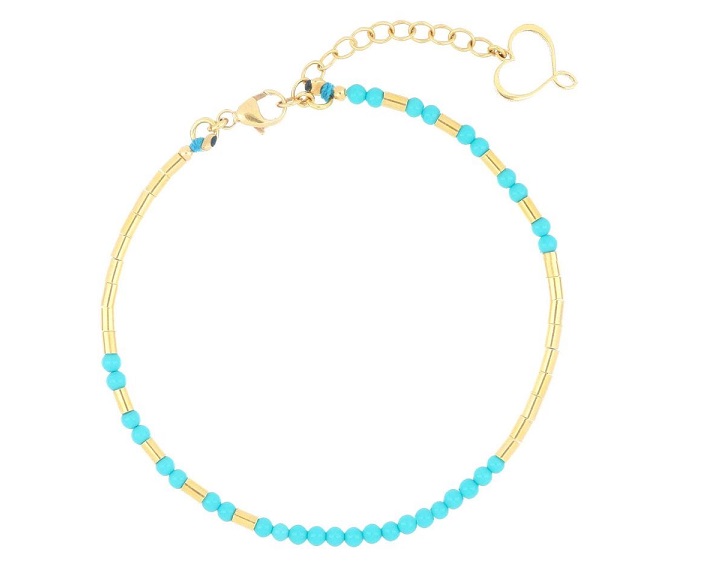 BRACCIALE MAMAN ET SOPHIE FASHION AZZURRO IN ARGENTO 925 E PASTA DI TURCHESE