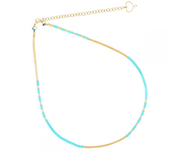 COLLANA MAMAN ET SOPHIE FASHION AZZURRO IN ARGENTO 925 E PASTA DI TURCHESE