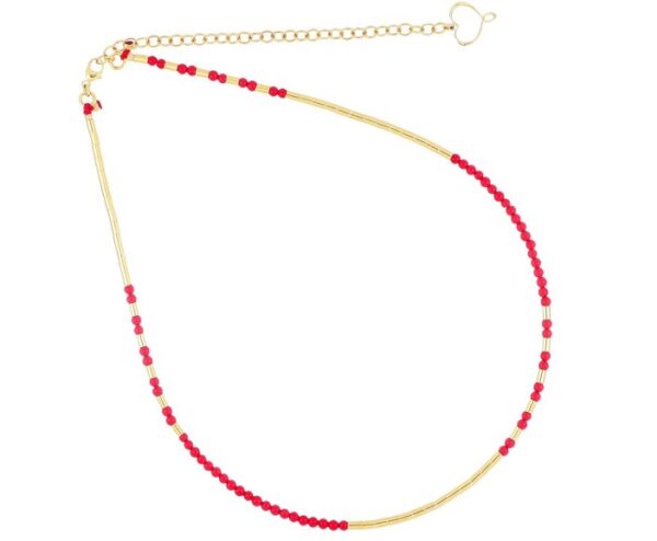 COLLANA MAMAN ET SOPHIE FASHION ROSSO IN ARGENTO 925 E PASTA DI CORALLO