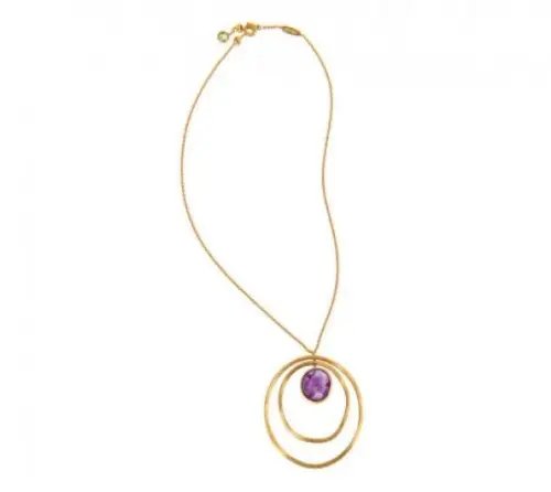 COLLANA MARCO BICEGO JAIPUR IN ORO GIALLO CON AMETISTA