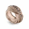 ANELLO RUBINIA FILODELLAVITA CARATO COLLECTION 13 FILI IN ORO ROSA 9KT E DIAMANTI BROWN (ct. 1,00)