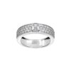 ANELLO LEO PIZZO POLO COLLECTION IN ORO BIANCO CON DIAMANTI TAGLIO SMERALDO E BRILLANTE - immagine 2