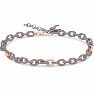 BRACCIALE DA UOMO MANO JEWELS MINIMAL COLLECTION IN TITANIO E ORO ROSA 9 KT