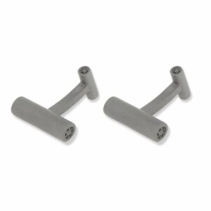 GEMELLI DA UOMO MANO JEWELS MINIMAL COLLECTION IN TITANIO E DIAMANTI BLACK (ct. 0,20)