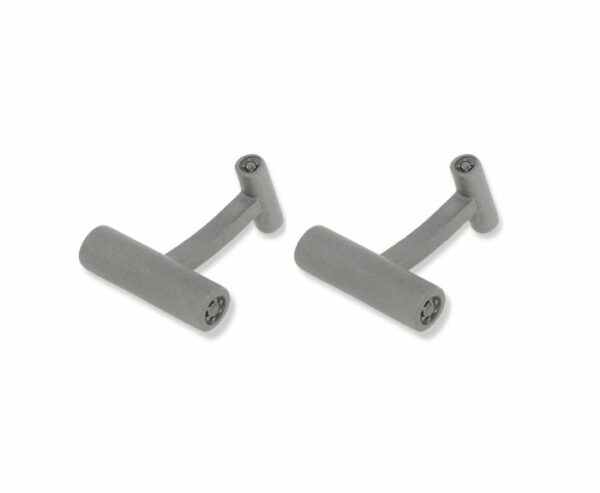 GEMELLI DA UOMO MANO JEWELS MINIMAL COLLECTION IN TITANIO E DIAMANTI BLACK (ct. 0,20)
