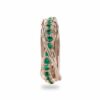 ANELLO RUBINIA FILODELLAVITA PREZIOSO COLLECTION 7 FILI IN ORO ROSA 9KT E SMERALDI (ct. 0,75) - immagine 2
