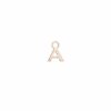 MONO ORECCHINO MAMAN ET SOPHIE AVRVM LETTERING 18KT IN ORO ROSA CON LETTERINA '' A '' (PERSONALIZZABILE) - immagine 3