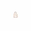 MONO ORECCHINO MAMAN ET SOPHIE AVRVM LETTERING 18KT IN ORO ROSA CON LETTERINA '' A '' (PERSONALIZZABILE) - immagine 4