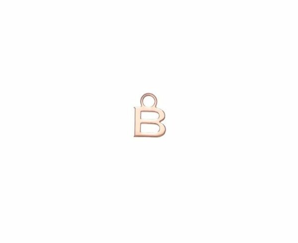 MONO ORECCHINO MAMAN ET SOPHIE AVRVM LETTERING 18KT IN ORO ROSA CON LETTERINA '' A '' (PERSONALIZZABILE) - immagine 4